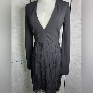 MISSGUIDED FRINGE DRESS